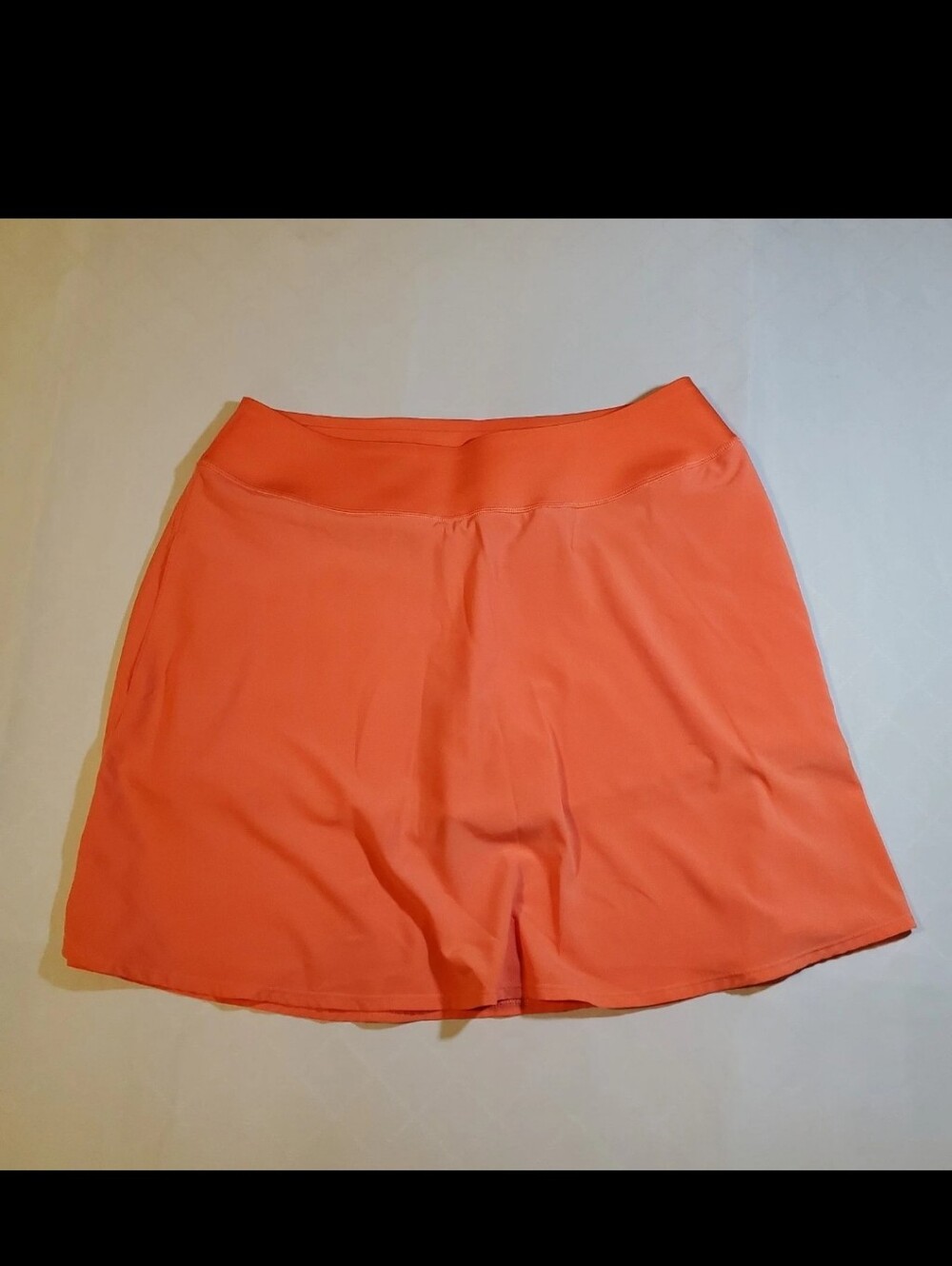 Puma Enjoy Golf Skort Womens L Orange Athletic Tennis Skirt Built In Shorts
